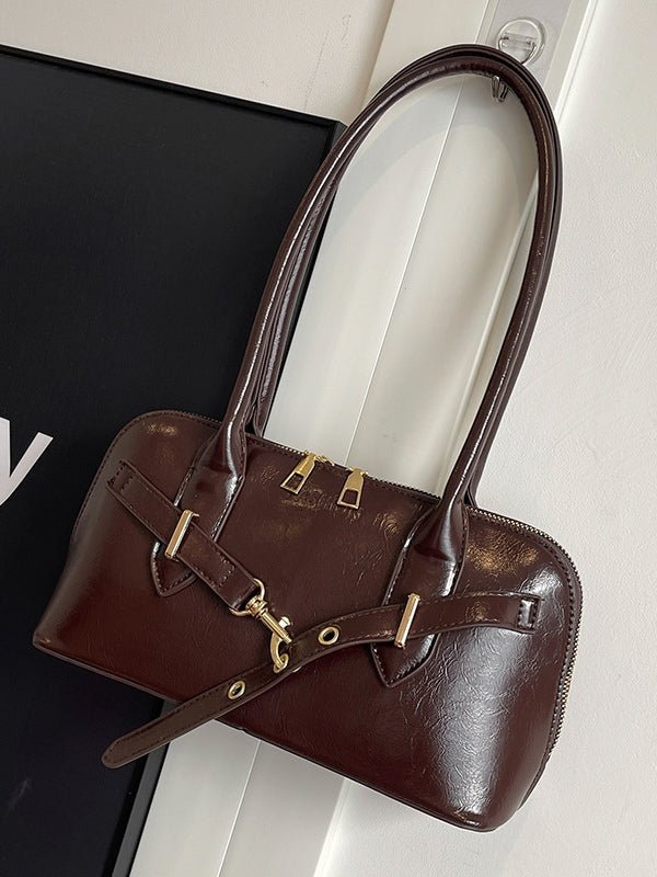 Bolso de mano bandolera retro con forma de concha