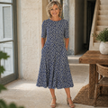Silvia | Vestido elegante con estampado floral