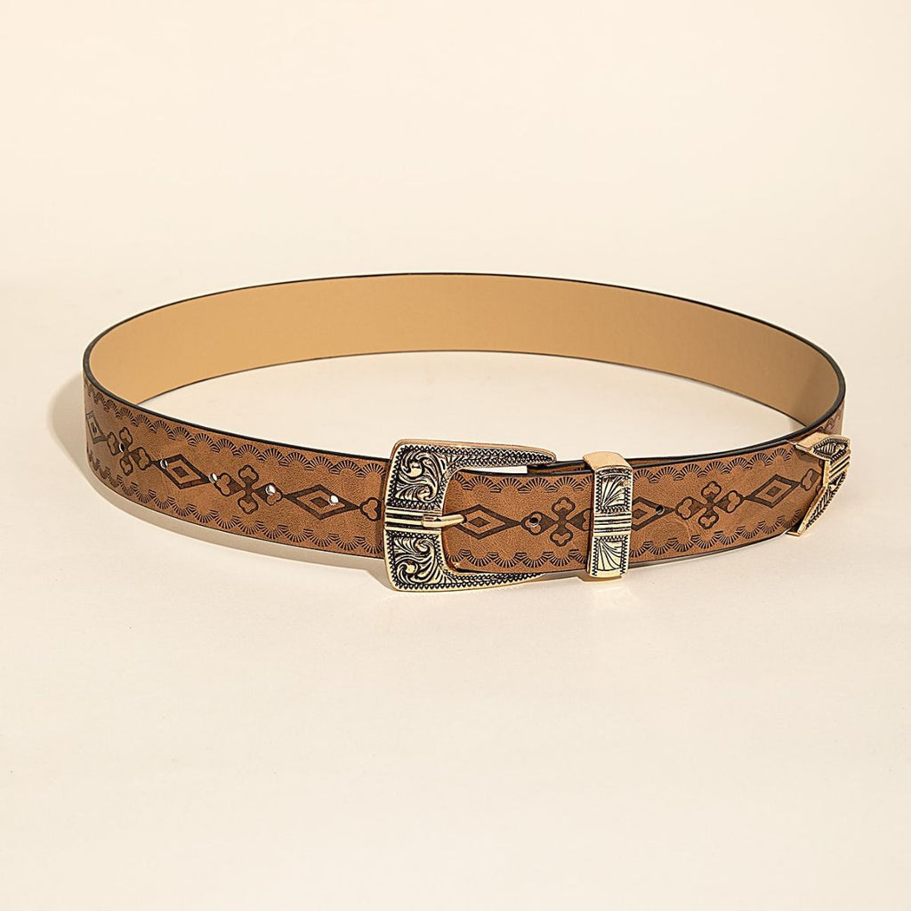 Cinturón con estampado estilo western