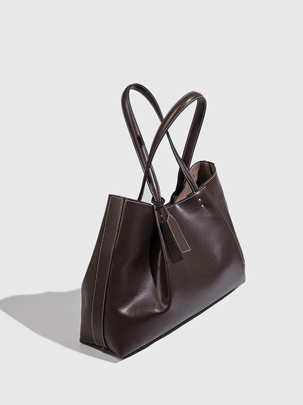 Bolso tote de gran capacidad con textura premium - ideal para el día a día
