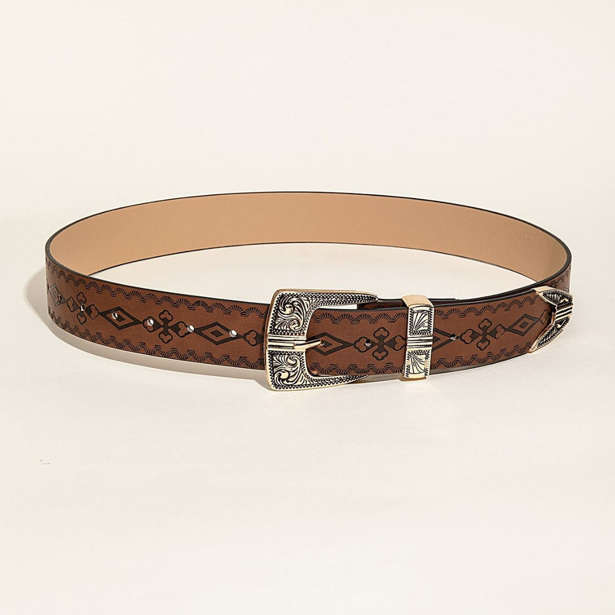 Cinturón con estampado estilo western
