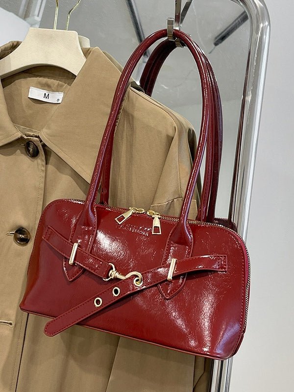Bolso de mano bandolera retro con forma de concha