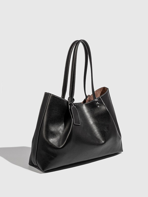 Bolso tote de gran capacidad con textura premium - ideal para el día a día