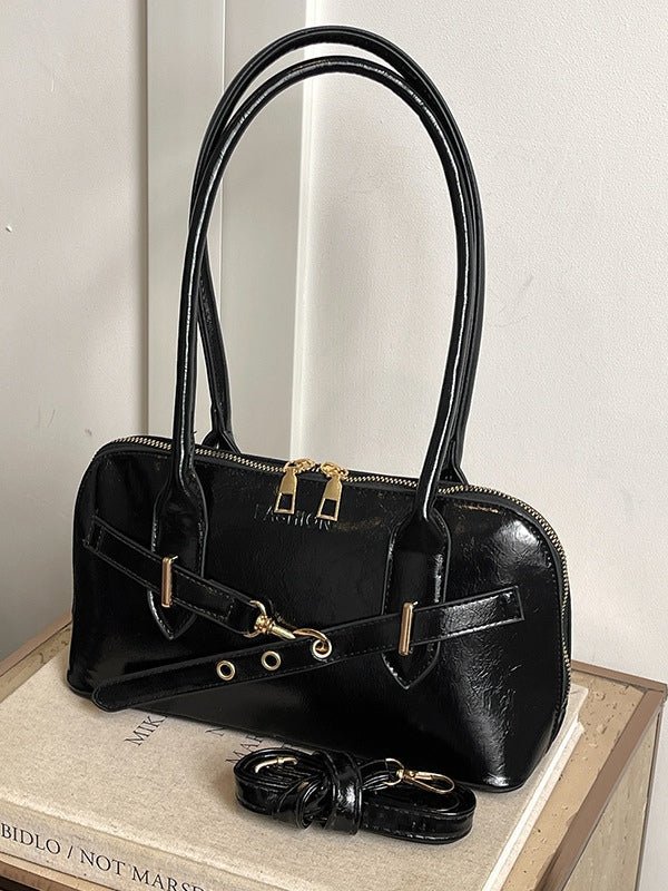 Bolso de mano bandolera retro con forma de concha