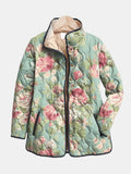 Chaqueta Acolchada de Rosas Antiguas