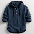 Camisa CAPUCCIO de lino y algodón con capucha