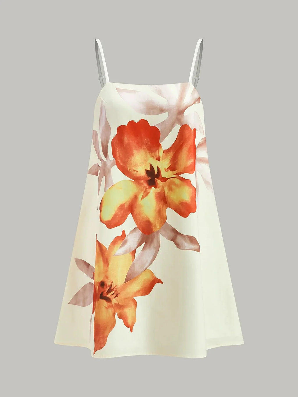 Vestido oversize con estampado floral