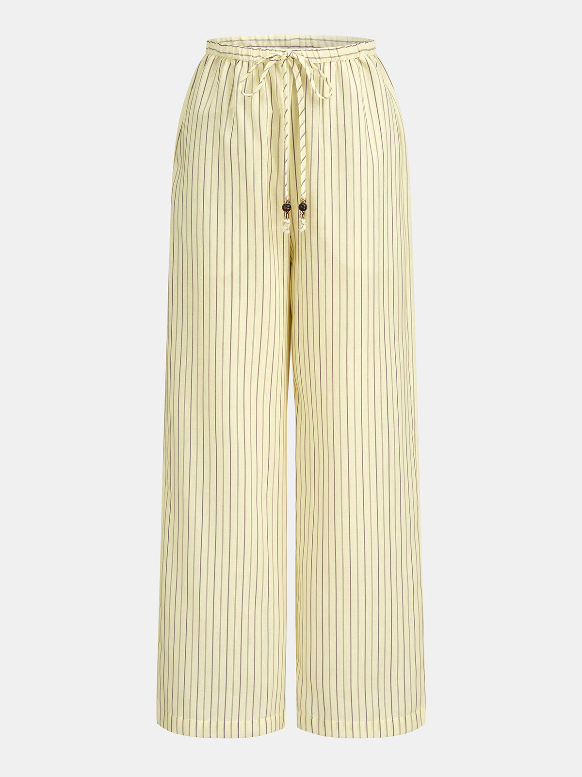 Conjunto de pantalón a rayas con cordón de dos piezas