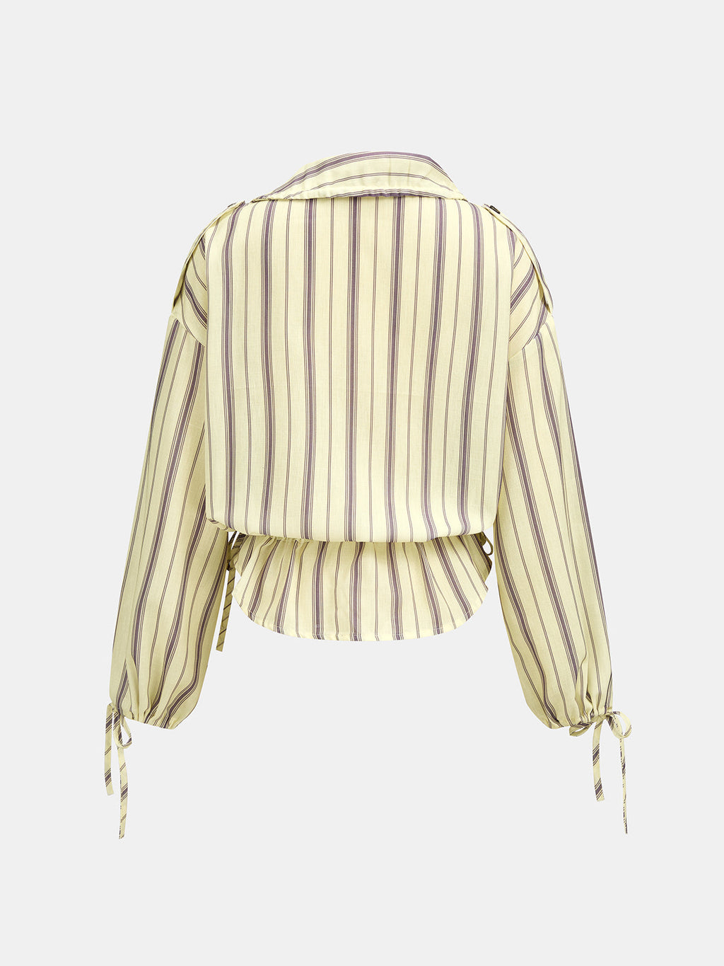 Conjunto de pantalón a rayas con cordón de dos piezas