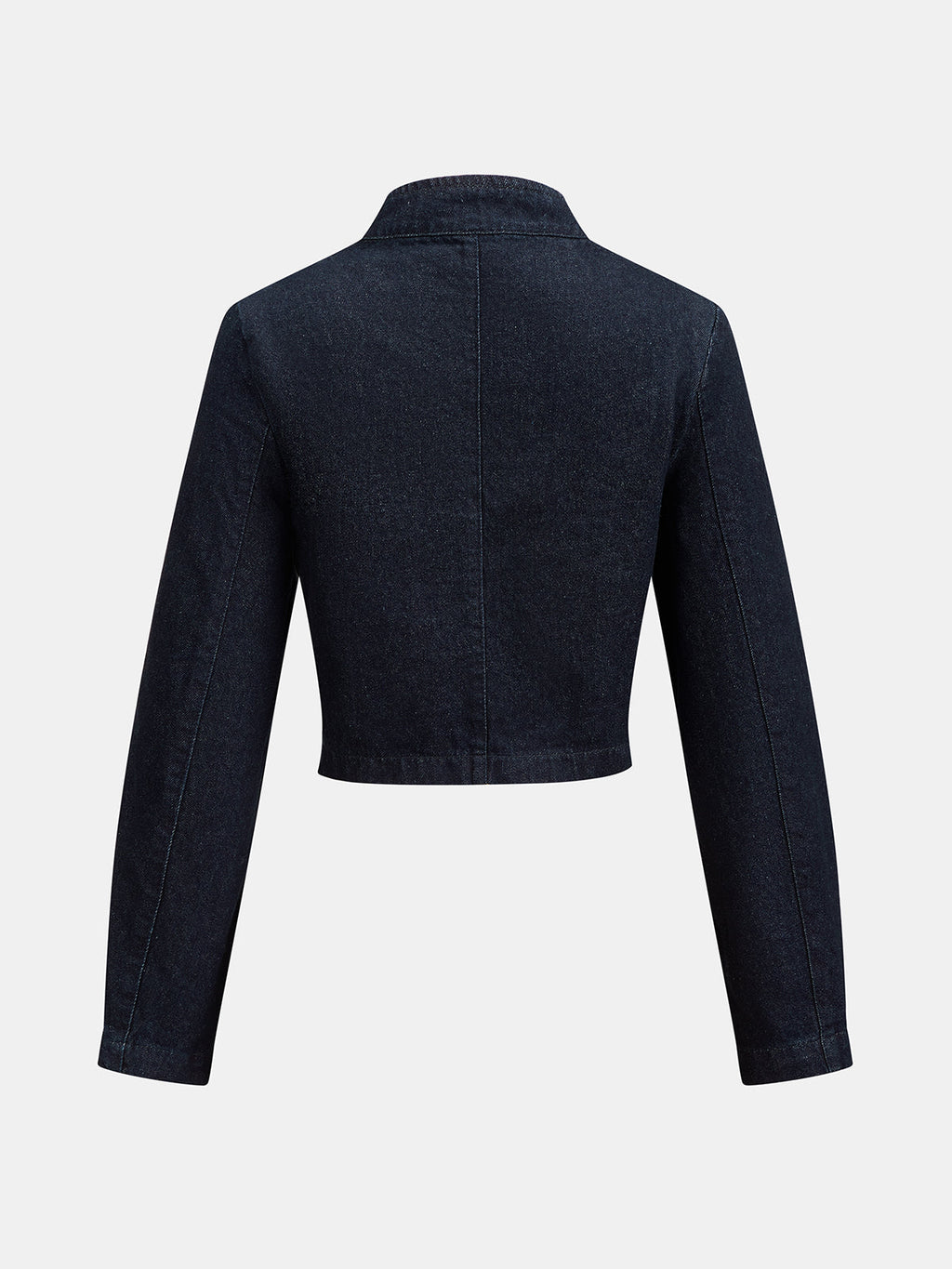 Chaqueta vaquera corta con cuello Napoleón