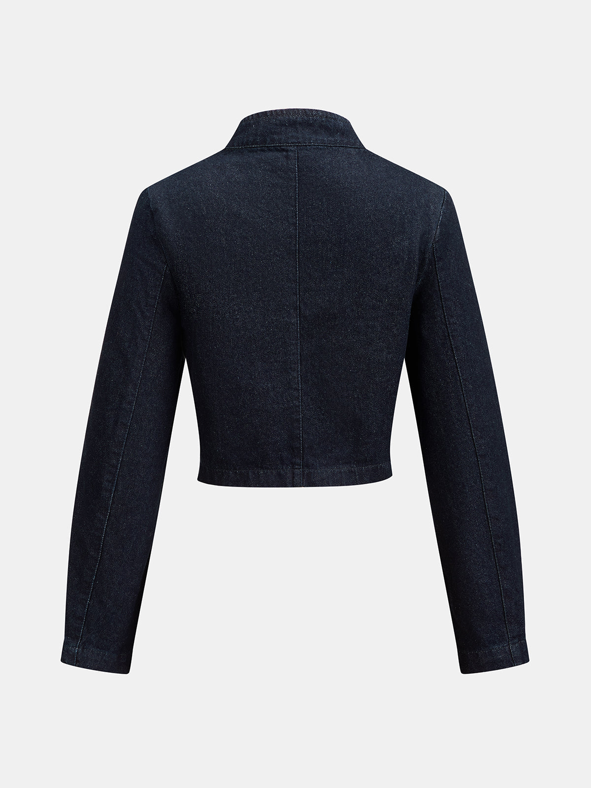 Chaqueta vaquera corta con cuello Napoleón