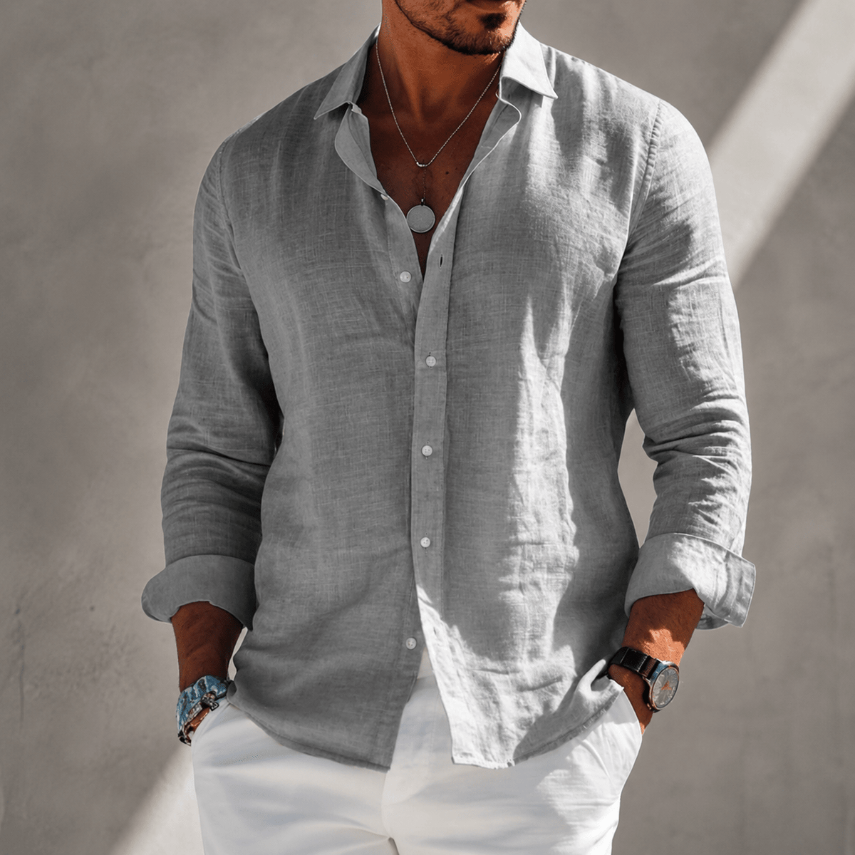 Camisa Santorini: ligereza y estilo para el verano