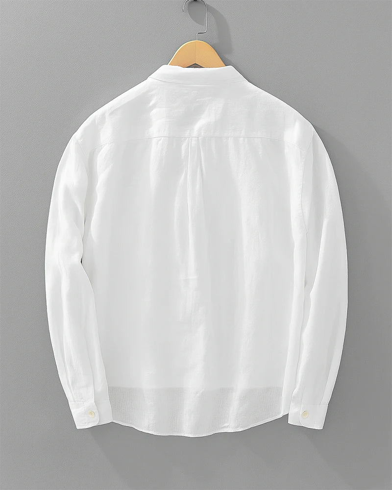 Camisa AMALFI de mezcla de lino y algodón