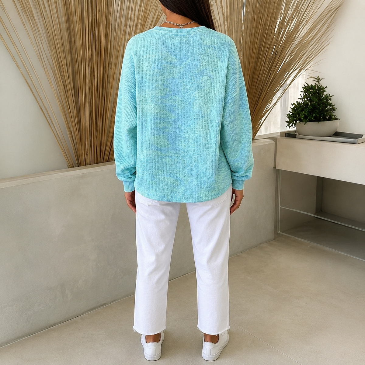 Jefina - Sudadera informal vintage