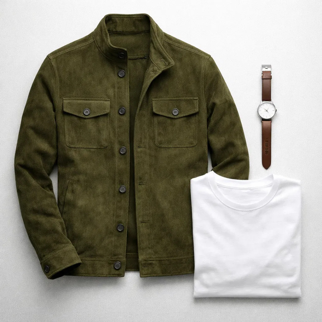 Chaqueta MILANO de Ante Italiano Estructurado