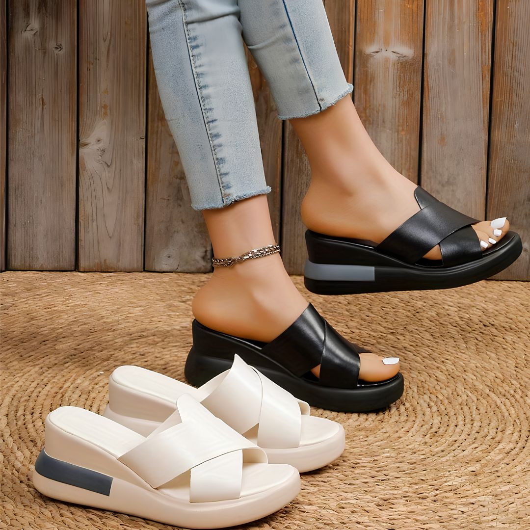 Zapatillas ortopédicas cómodas y ligeras de espuma viscoelástica que alivian el dolor de pies, espalda, rodillas y piernas gracias a la almohadilla ortopédica de gel