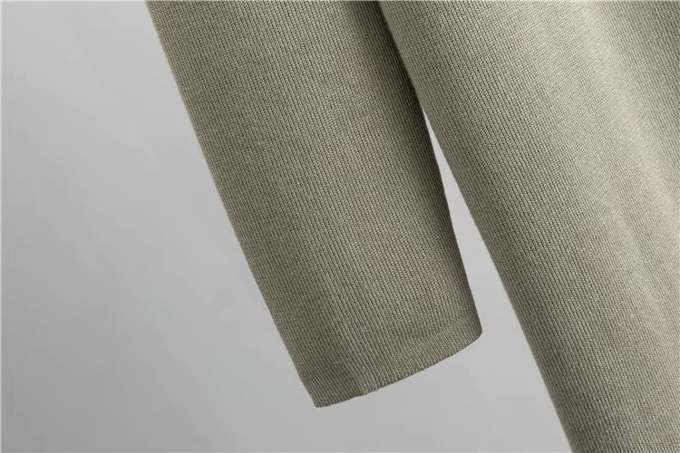 Conjunto de 3 piezas de viscosa con top de canalé y cárdigan