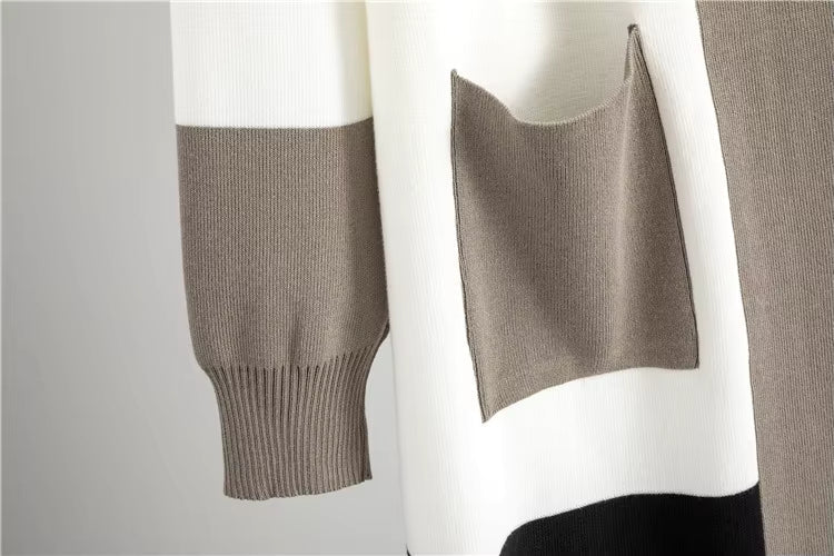 Conjunto 3 piezas de punto en tonos neutros