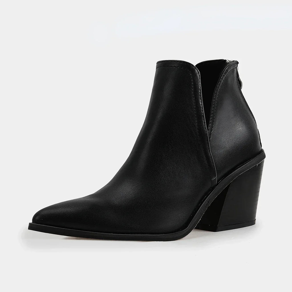 Botines Negros Efecto Serpiente