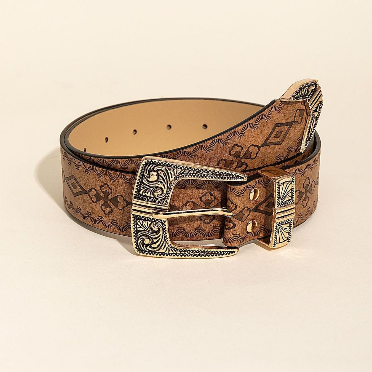 Cinturón con estampado estilo western