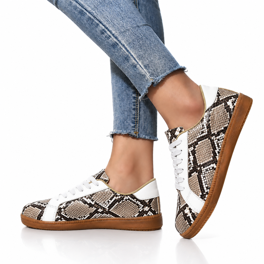 Zapatillas con efecto serpiente