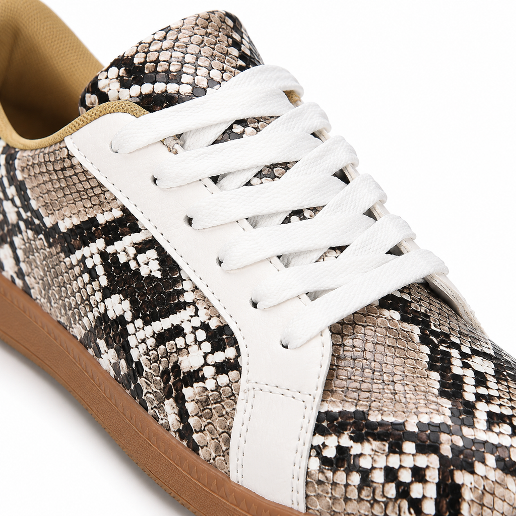 Zapatillas con efecto serpiente