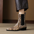 Botines Chelsea de efecto serpiente