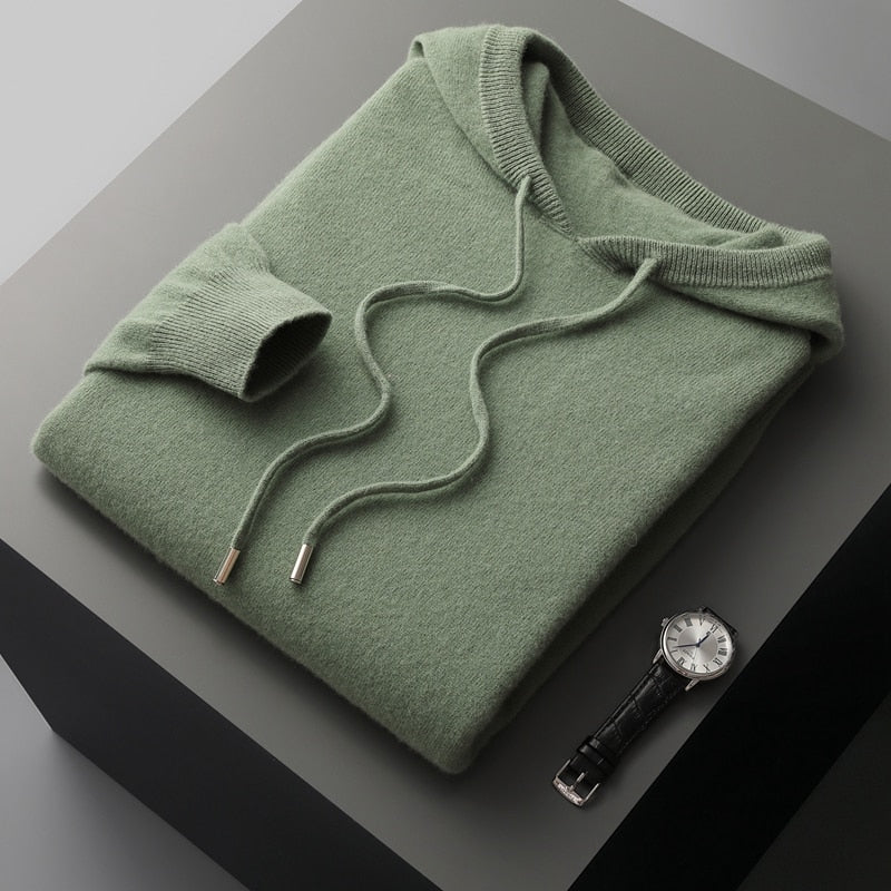 Sudadera con capucha OSLO de lana merino