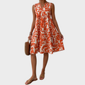 Soomin - Vestido de verano casual con estampado floral