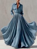 Conjunto de falda maxi para resort con cuello