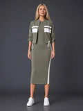 Conjunto de vestido y chaqueta deportiva