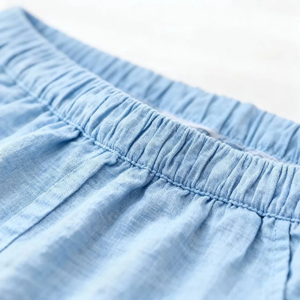 Pantalones cortos de algodón y lino 1+1 GRATIS