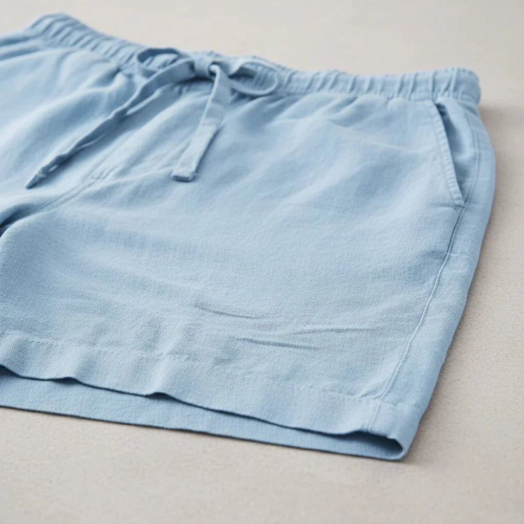 Pantalones cortos de algodón y lino 1+1 GRATIS