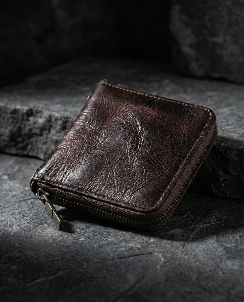 Cartera MODENA de piel artesanal
