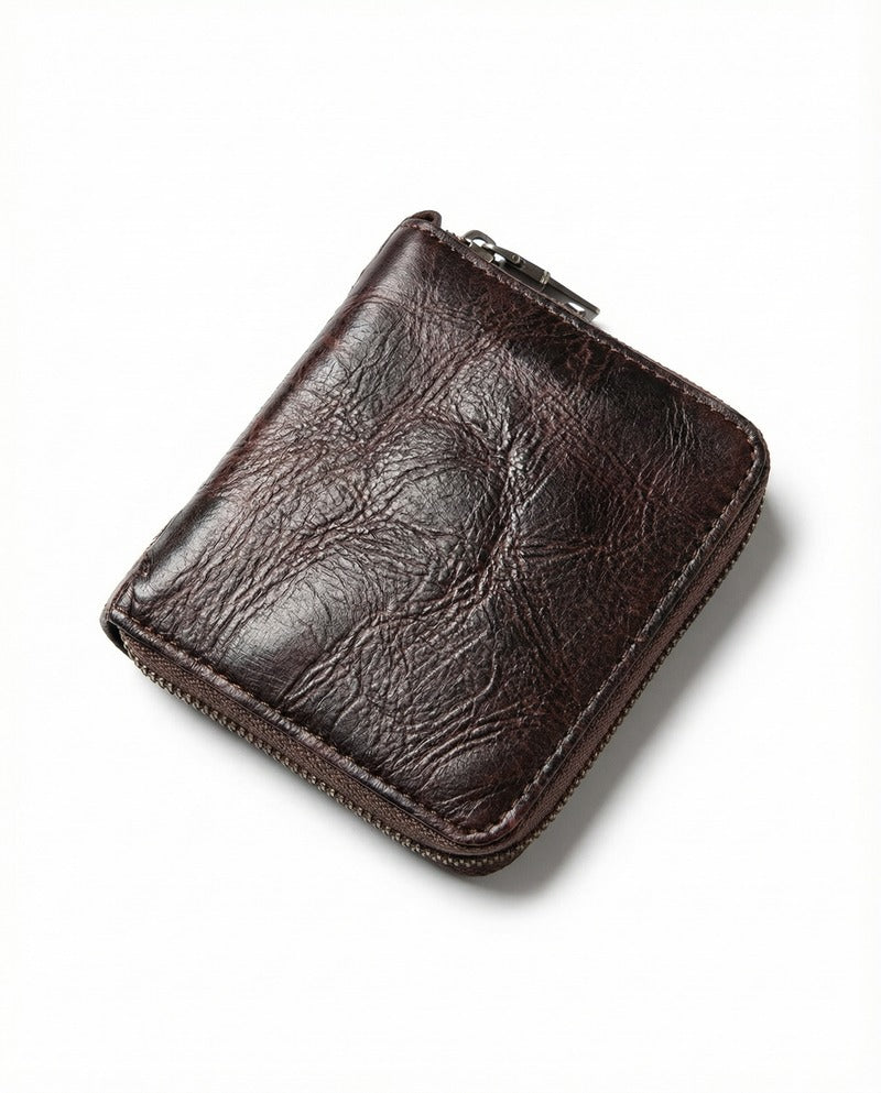Cartera MODENA de piel artesanal