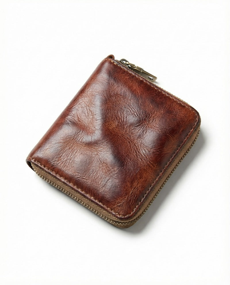 Cartera MODENA de piel artesanal