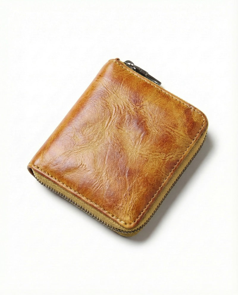 Cartera MODENA de piel artesanal