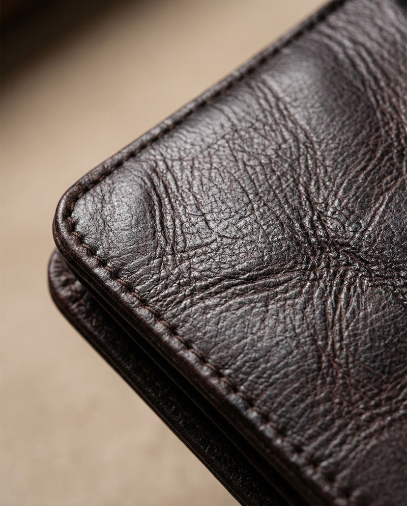 Cartera MODENA de piel artesanal