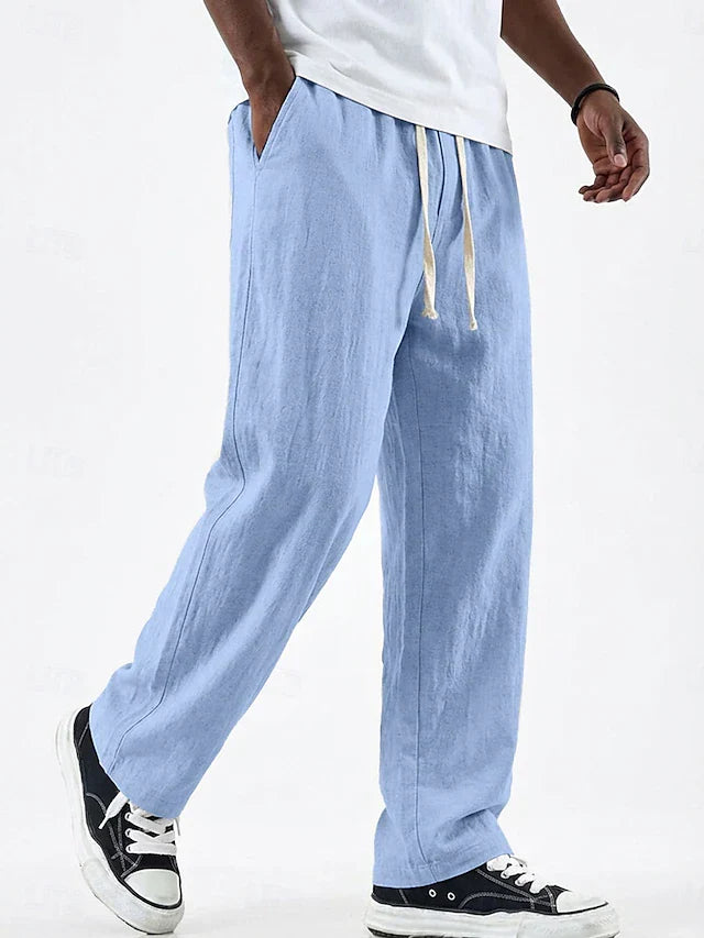 Pantalón POSITANO de Lino Puro de Corte Holgado