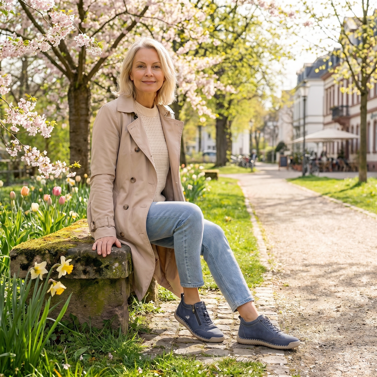 Mila – Zapatillas ortopédicas cómodas con cierre de cremallera