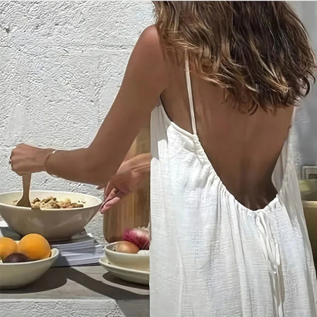 Sommerfeld | Elegante vestido de verano con espalda descubierta