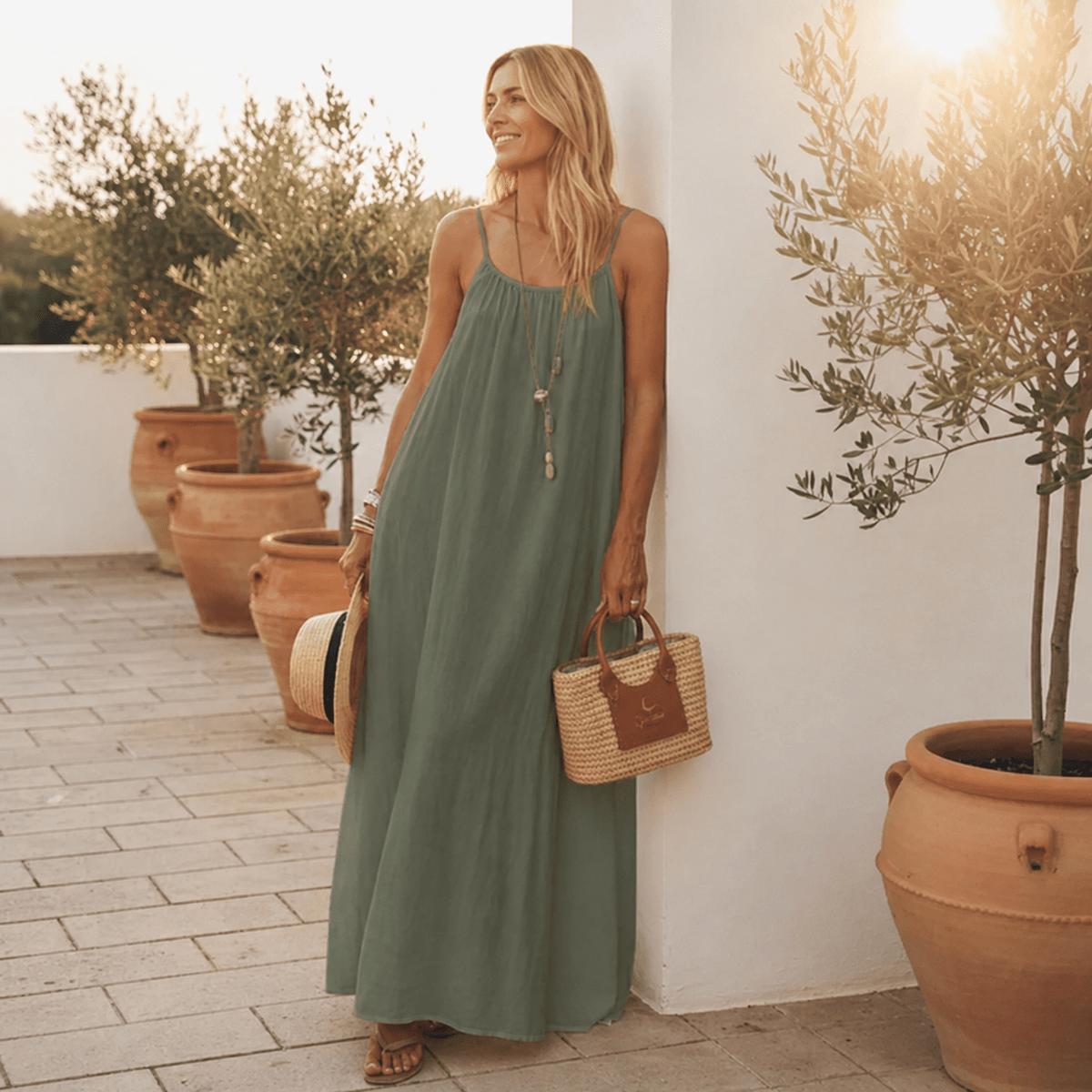 Sommerfeld | Elegante vestido de verano con espalda descubierta