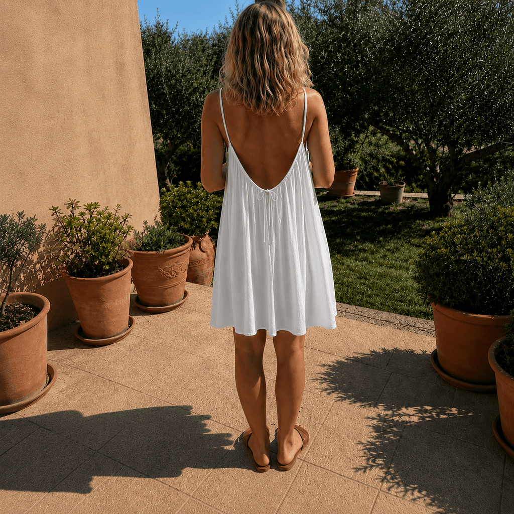 Sommerfeld | Elegante vestido de verano con espalda descubierta
