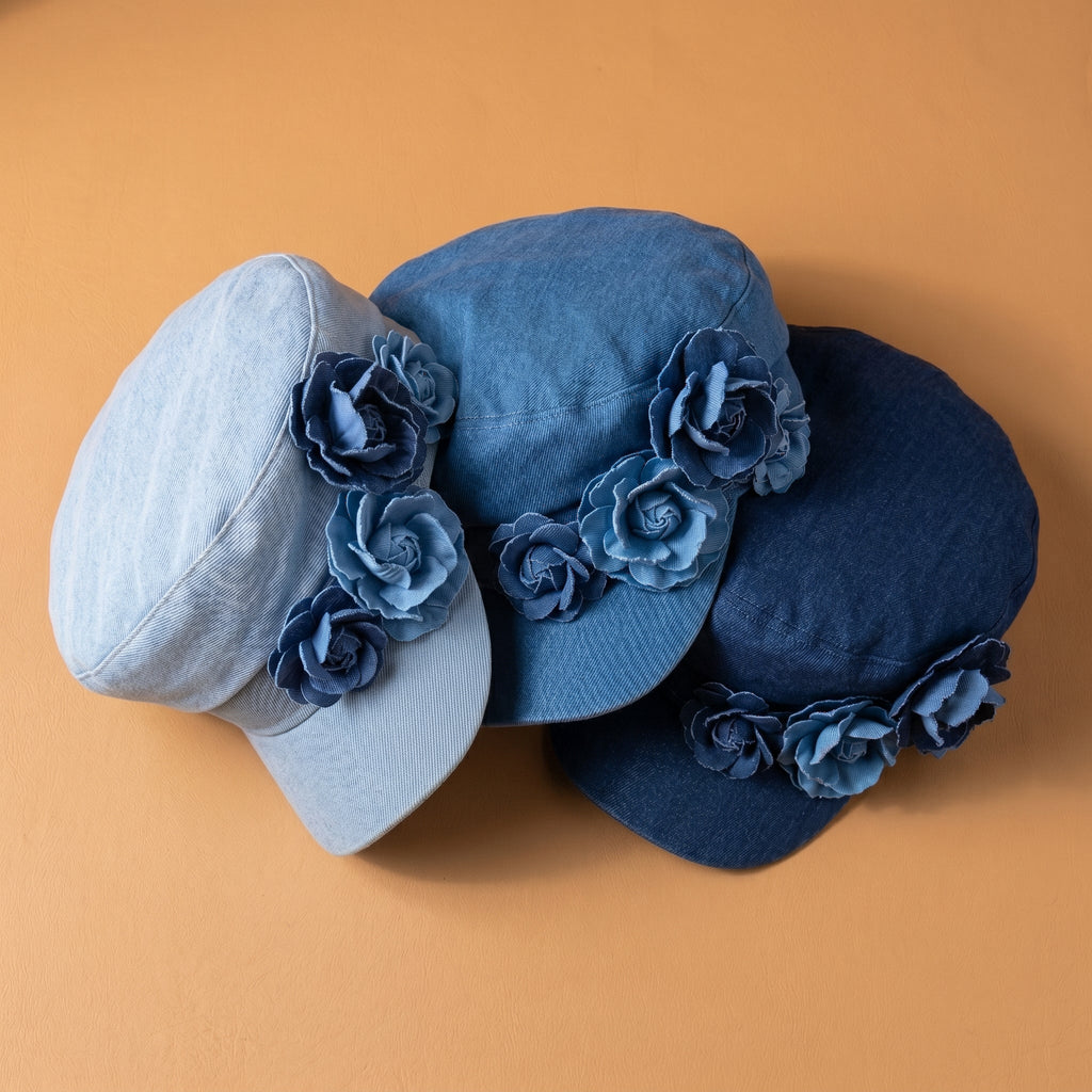 Nelisha - Gorra vaquera con motivos florales