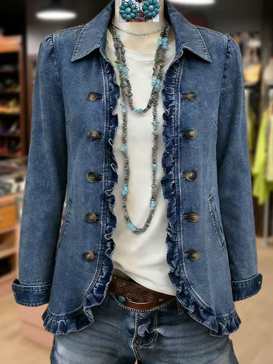 Chaqueta con volantes