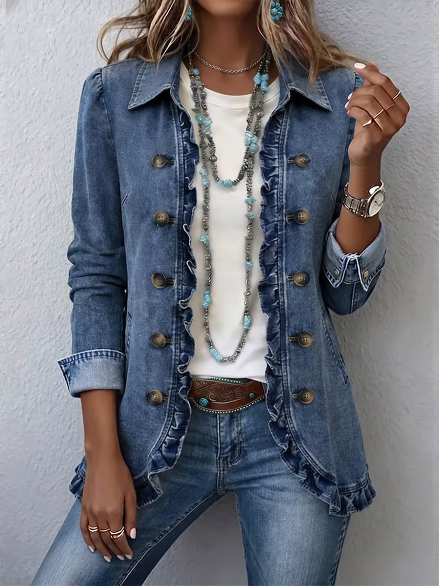 Chaqueta con volantes