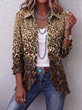 Chaqueta de leopardo con volantes