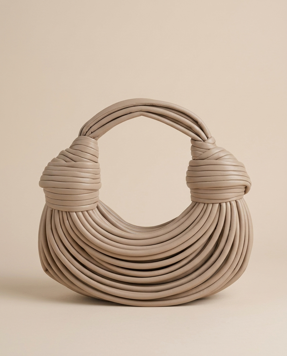 Bolso Escultural con Asa Anudada