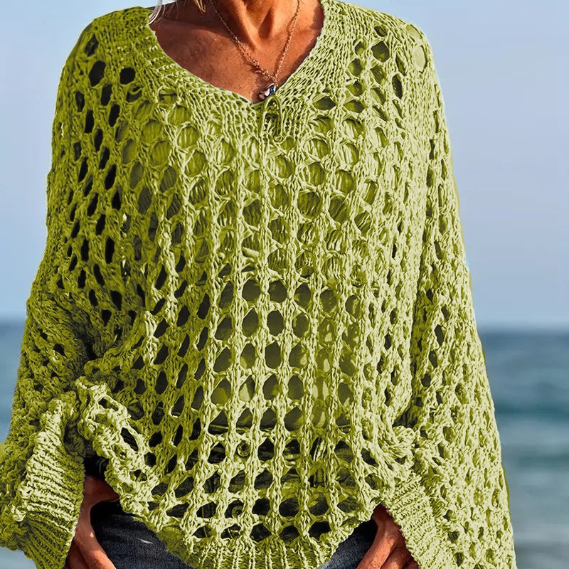 Top clásico de ganchillo de color liso: estilo atemporal que combina con todo