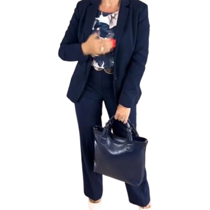 Conjunto de traje de 3 piezas para mujer: blazer, top y pantalón